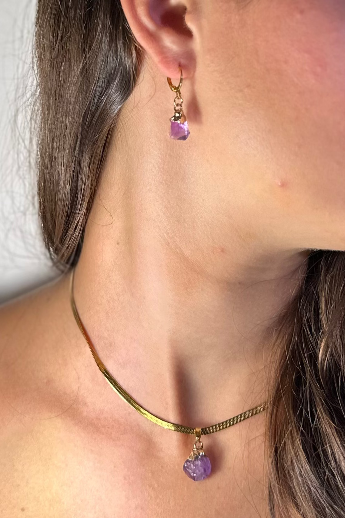 Set Ametista (Collane + Orecchini) ( Sagittario & Pesci)