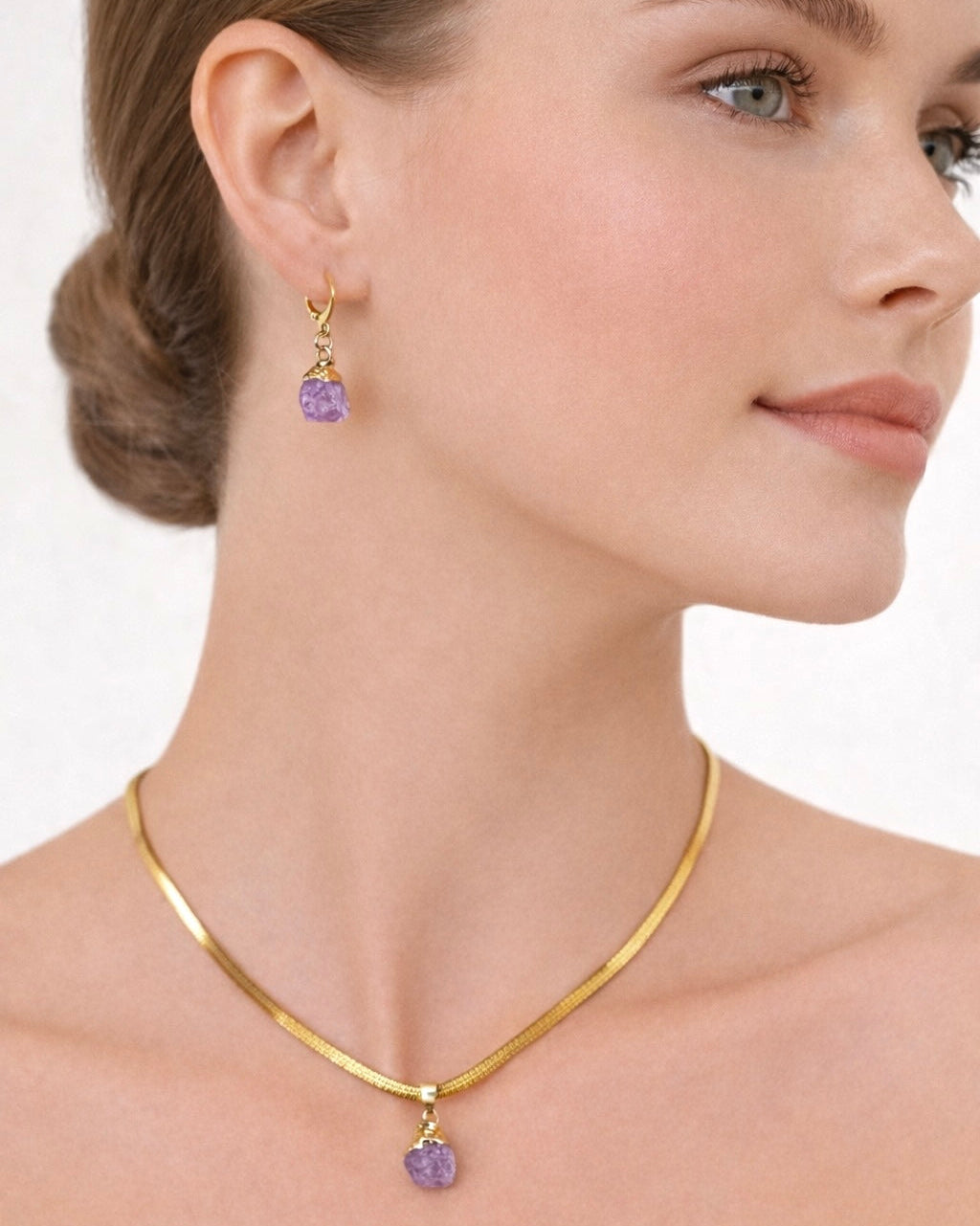 Set Ametista (Collane + Orecchini) ( Sagittario & Pesci)