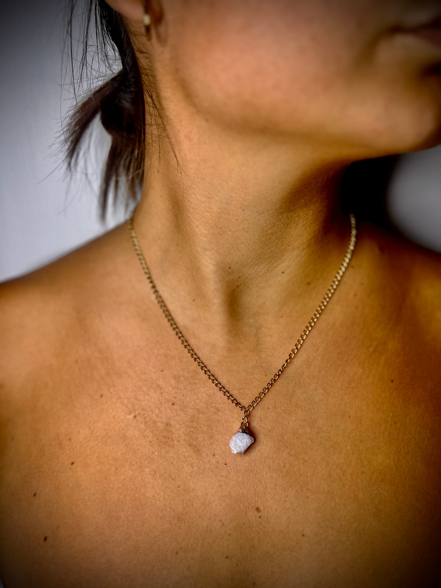 Pietra della Luna (Ariete & Capricorno) - Catenina