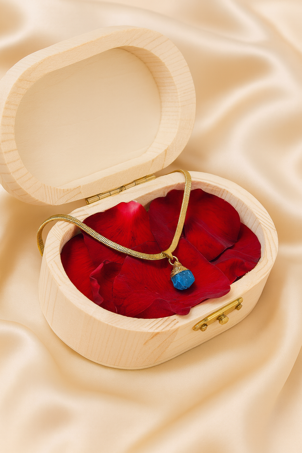 Apatite blu - Catena Snake (Gemelli & Acquario)