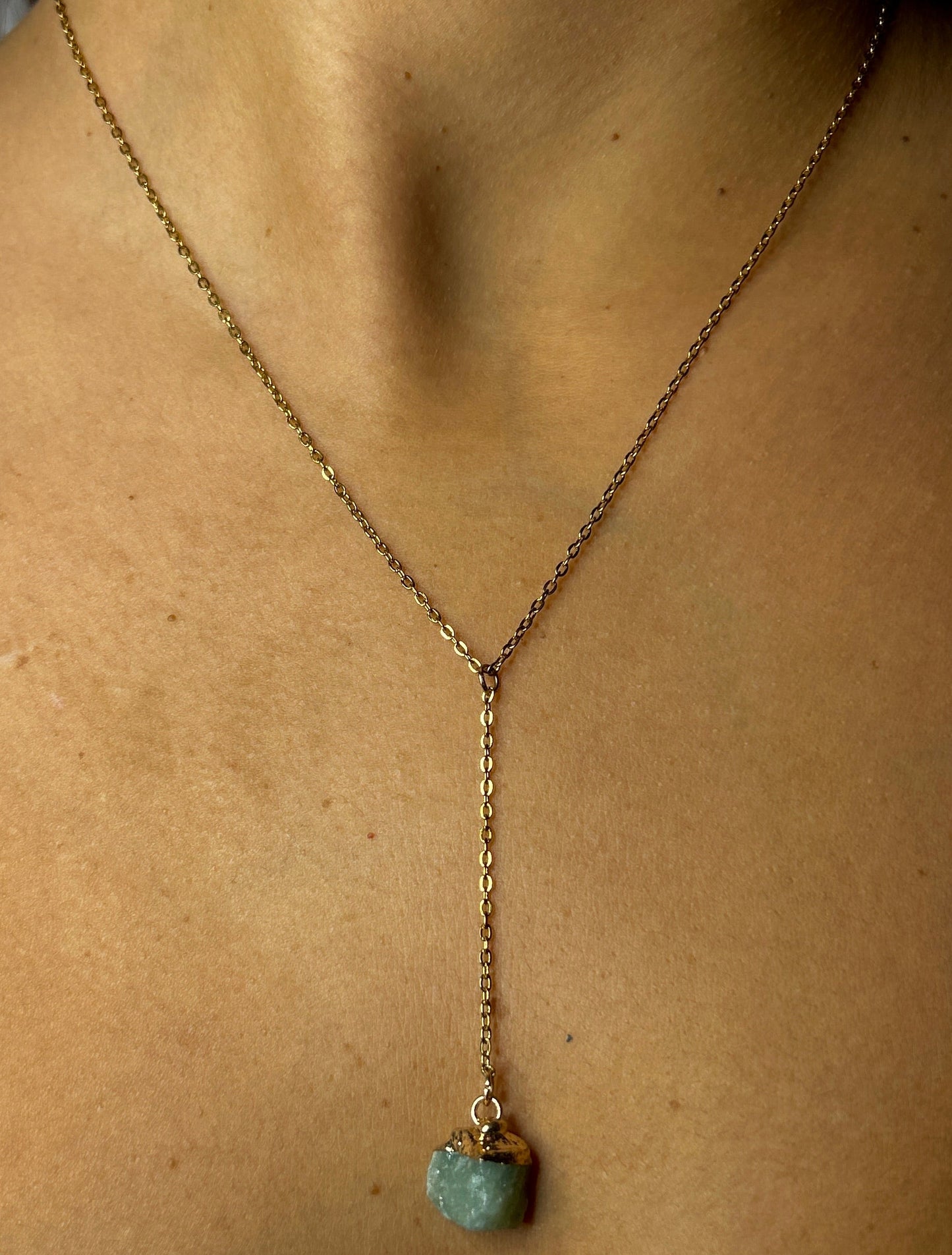 Avventurina verde (Toro & Vergine) - Collana Pendente