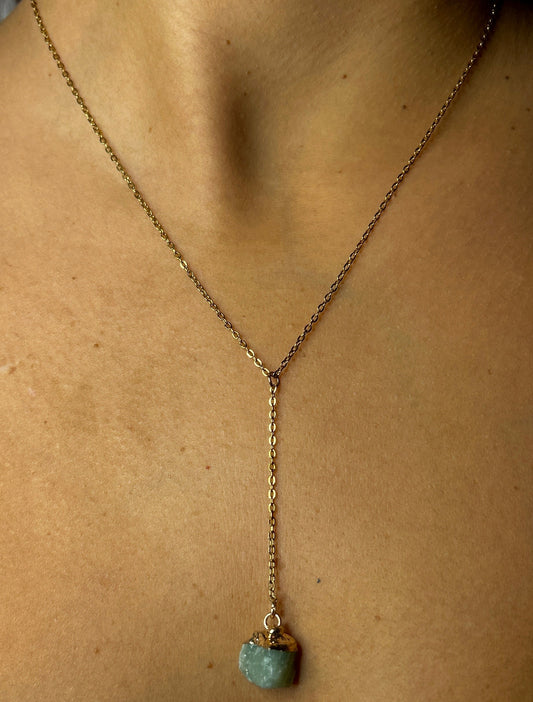 Avventurina verde (Toro & Vergine) - Collana Pendente